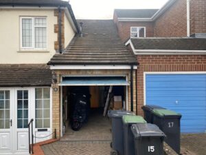 Freshly replaced fascia, soffit, and guttering showcasing modern uPVC materials on a house in Epping, Essex.