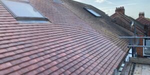 After completion: A newly replaced roof by SM Roofline, showcasing the transformed and improved appearance of the finished project.