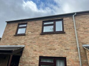 House before fascia soffit & guttering replacement