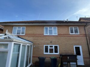 Rear of property after new fascia soffit and guttering installation