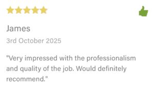 5 star TrustATrader review for roofline replacement in Bishops Stortford