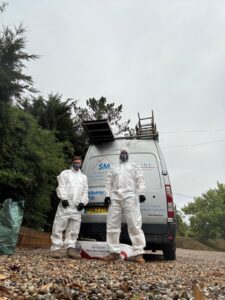 SM Roofline team during EPDM roof installation